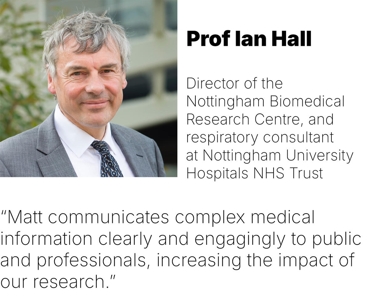 Testimonial from Prof Ian Hall